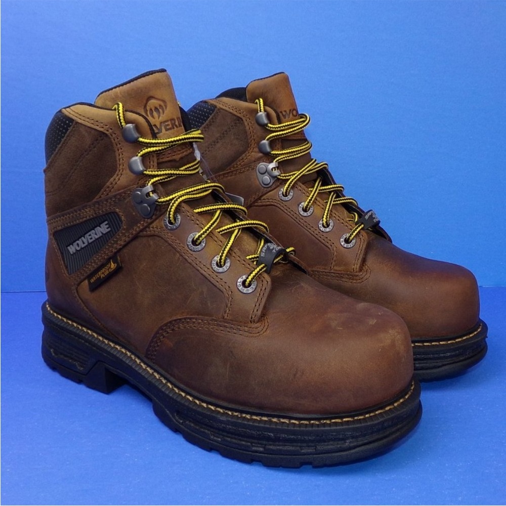 New Wolverine Men’s Hellcat 6” Cm Safety Toe Waterproof Work Slip Resistant 8.5